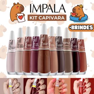 Esmaltes Impala Marrom Nude Esmalte Capivara Atacado em Oferta na Shopee