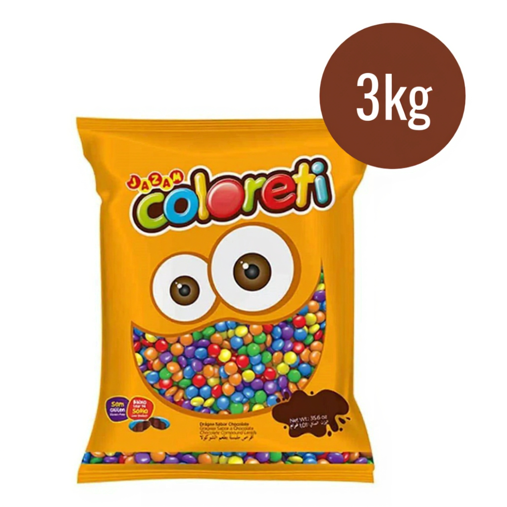 Confete de Chocolate Coloreti Sortido 3kg | Ideal para Festas e Confeitaria!