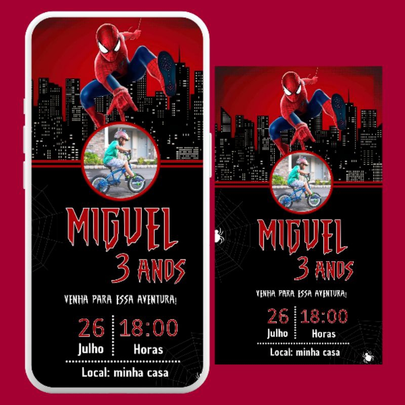 Convites do Homem Aranha: Onde Comprar | BuscaProdutos