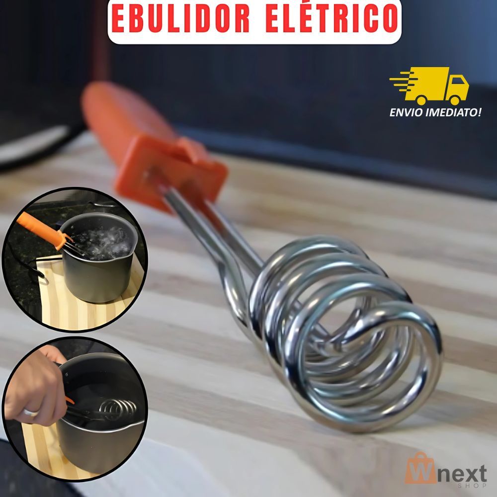 Ebulidor Elétrico Rabo Quente 110V 220V Ferve Água Rápido Mergulhão Elétrico Aquecedor Portátil