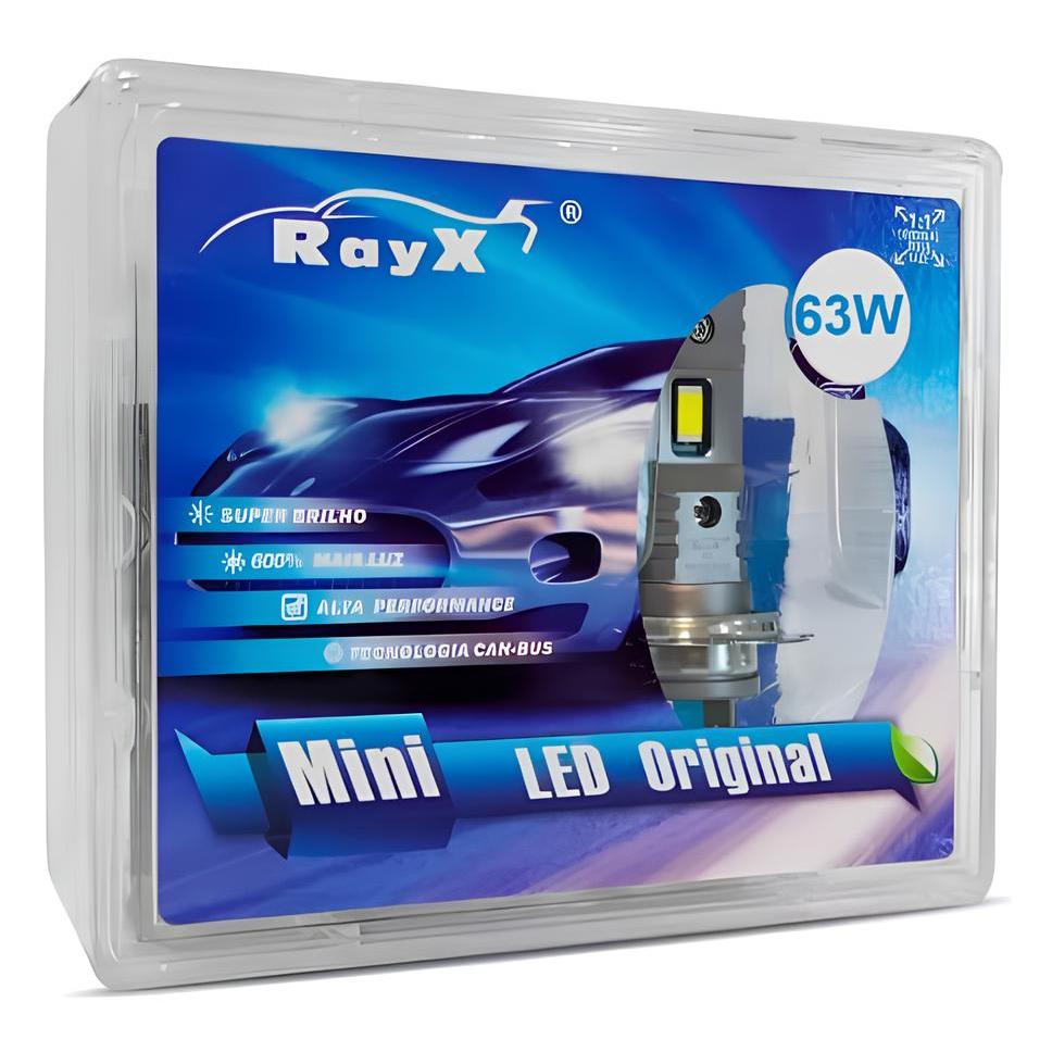 Ultra Led Mini Original 6k 12000 Lumens 63w 12v 24v c/ Cambus H1 H3 H4 H7 H8 H11 H27 Hb3 Hb4 RayX