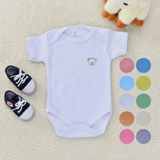 Body Bebê Infantil Unissex 100% Algodão Manga Curta Suedine Confortável e Fresquinho Várias Cores em Oferta na Shopee