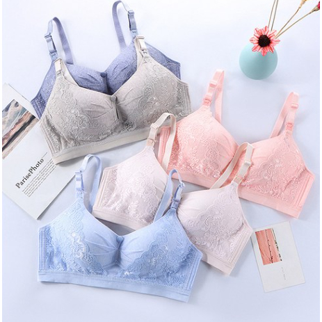 Sutiã Amamentação Renda Com Bojo Sem Aro Gestante Grávida Conforto Pós Parto ref: 525# em Oferta na Shopee