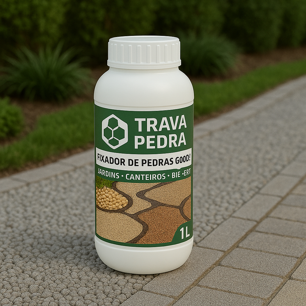 Fixador De Pedras De Jardim Soltas Gruda Cola 1lts