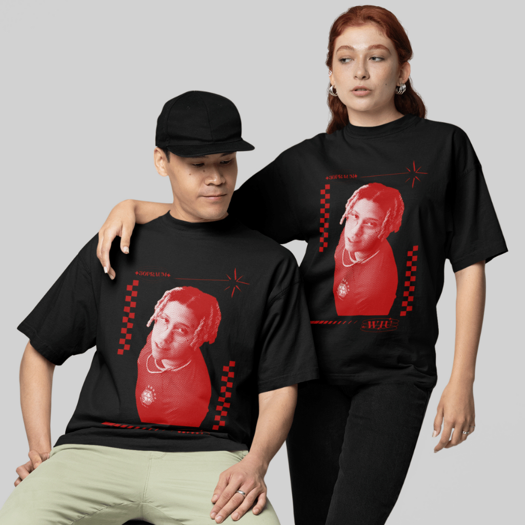 Camiseta Oversized Rapper Wiu Festival The Town 2025 Moda Streetwear Tendência 100% Algodão