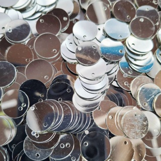 Paete Prata espelhado brilhante 12mm em Oferta na Shopee