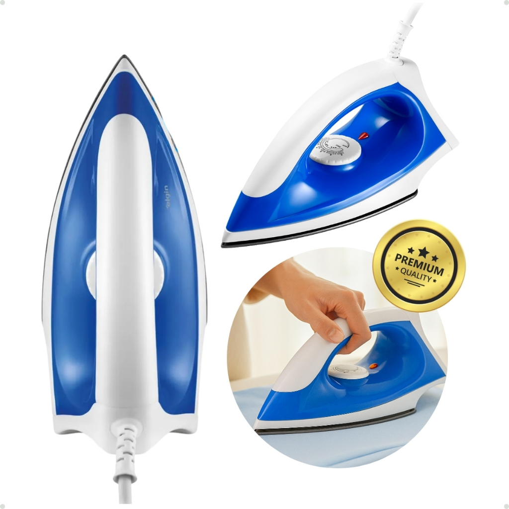 Imagem Ferro de Passar Roupas Base Antiaderente Portátil 1100w A Seco Elgin 110v 220v