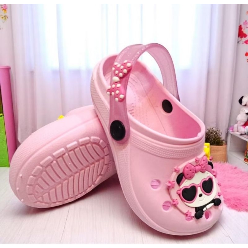 Babuche Emborrachado Infantil Panda/óculos