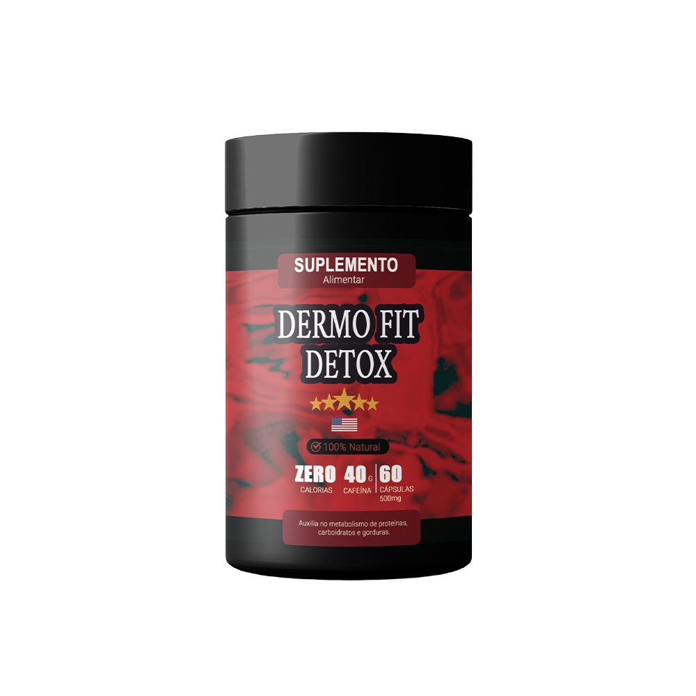 Dermo Fit Detox 60 Cápsulas Original Npn Loja Oficial Envio Mais Rápido