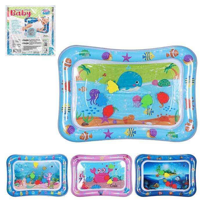 Tapete Inflável Aquário Interativo com Peixes em Movimentos - Art Baby