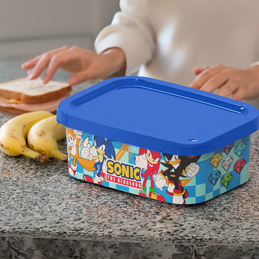 Pote Retangular 500ml Lancheira Infantil Hermético Mantimentos Plástico em Oferta na Shopee