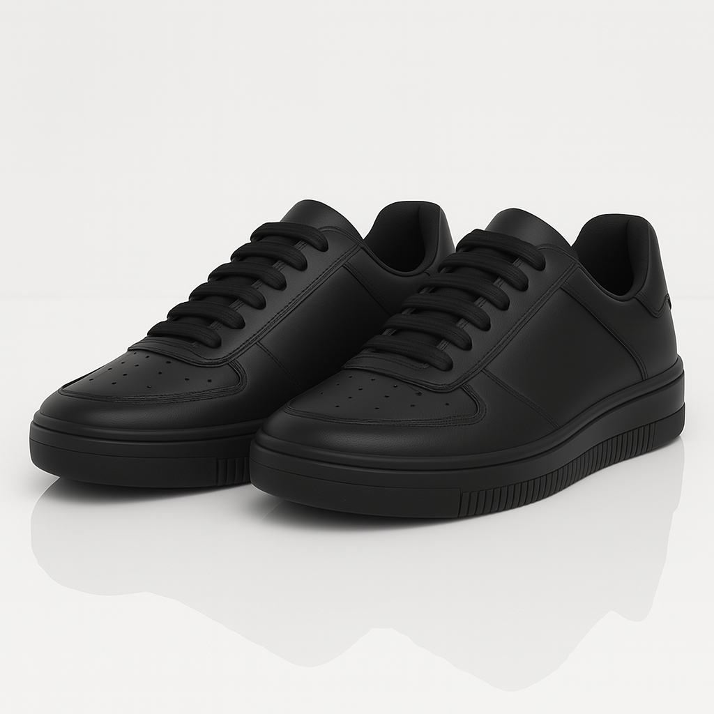 Tenis Force Air Masculino Academia Casual Caminhada Couro Branco Preto Leve Confortável Esportivo — R$ 58,90 em Shopee, 41% OFF