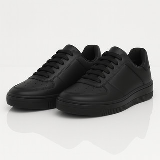 Tenis Force Air Masculino Academia Casual Caminhada Couro Branco Preto Leve Confortável Esportivo