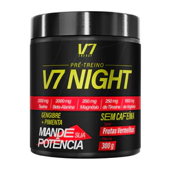 Pré Treino Para Noite V7 NIGHT Frutas Vermelhas 300g