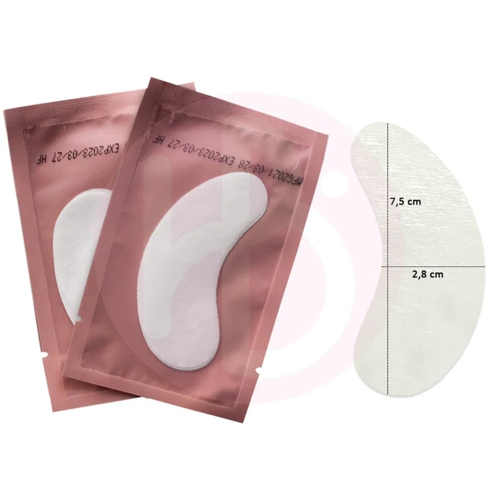 Pad Patches Protetor Gel Extensão de Cílios Fio a Fio 50 PARES