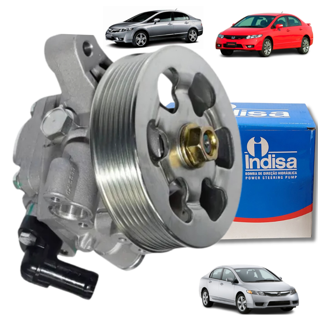Bomba Direção Hidráulica Indisa Para veículos Honda Civic 1.8 Lxs 2008 2009 Produto Novo Original indisa c/qualidade em Oferta na Shopee