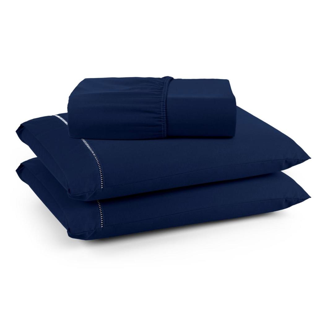 Jogo de Lençol Para Cama Solteiro com 2 Peças Tecido Micropercal 400 Fios