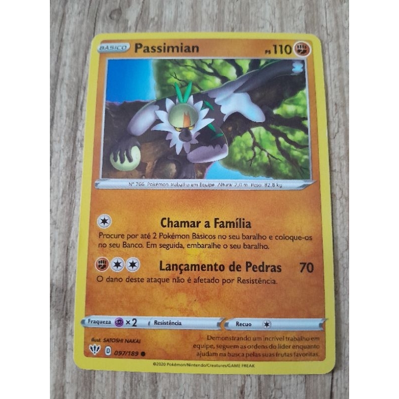 Carta Pokemon Passimian Original HP