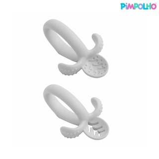 Colher De Treinamento De Silicone Soft Cinza Infantil Pimpolho em Oferta na Shopee