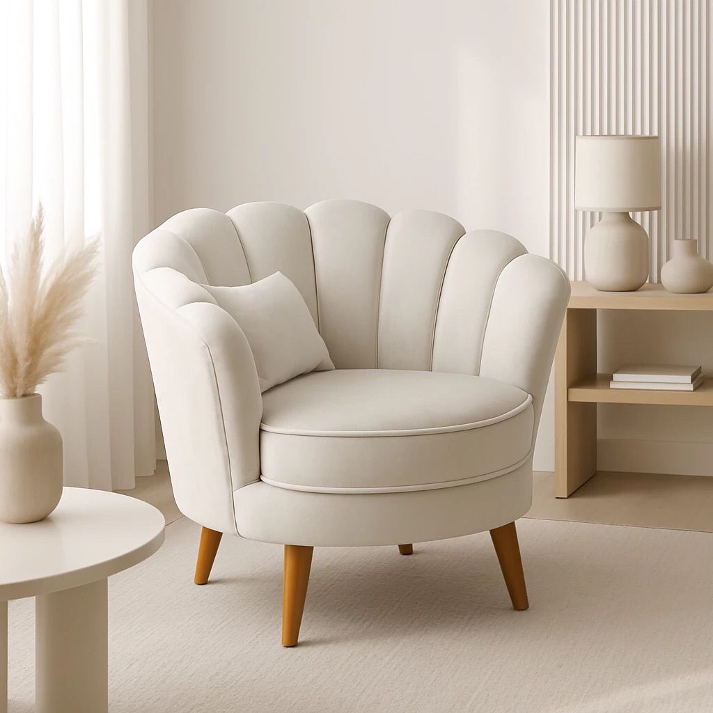 Poltrona Isis Decorativa Luxo Veludo/Corino Sala Salão Recepção -HS encantus