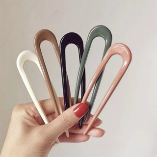 kit1/2/4 Nova ferramenta em forma de U para o grampo de cabelo Lazy Hairpin Han em Oferta na Shopee