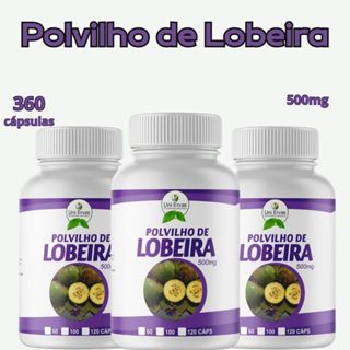 Suplemento Polvilho de Lobeira 120 Cápsulas 500mg em Oferta na Shopee