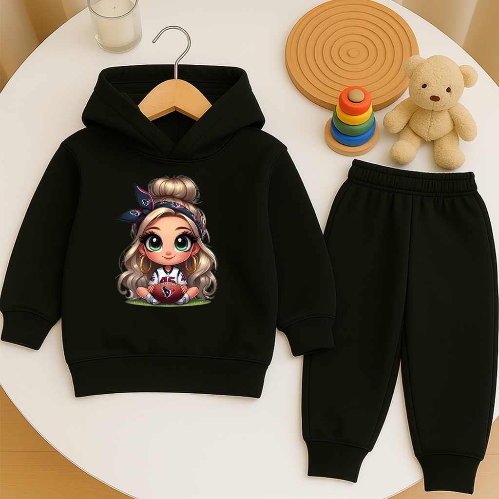 Conjunto de Frio Feminino Menina Moletom Infantil com Calça Reforçado Material Grosso Premium
