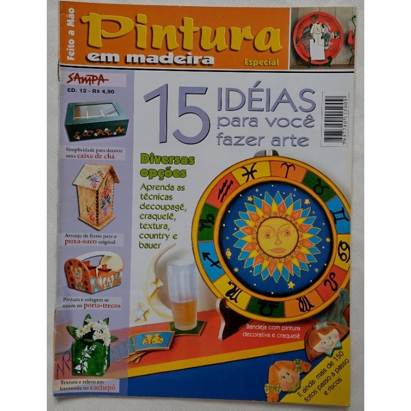 Revista Feito a Mão - Pintura Em Madeira