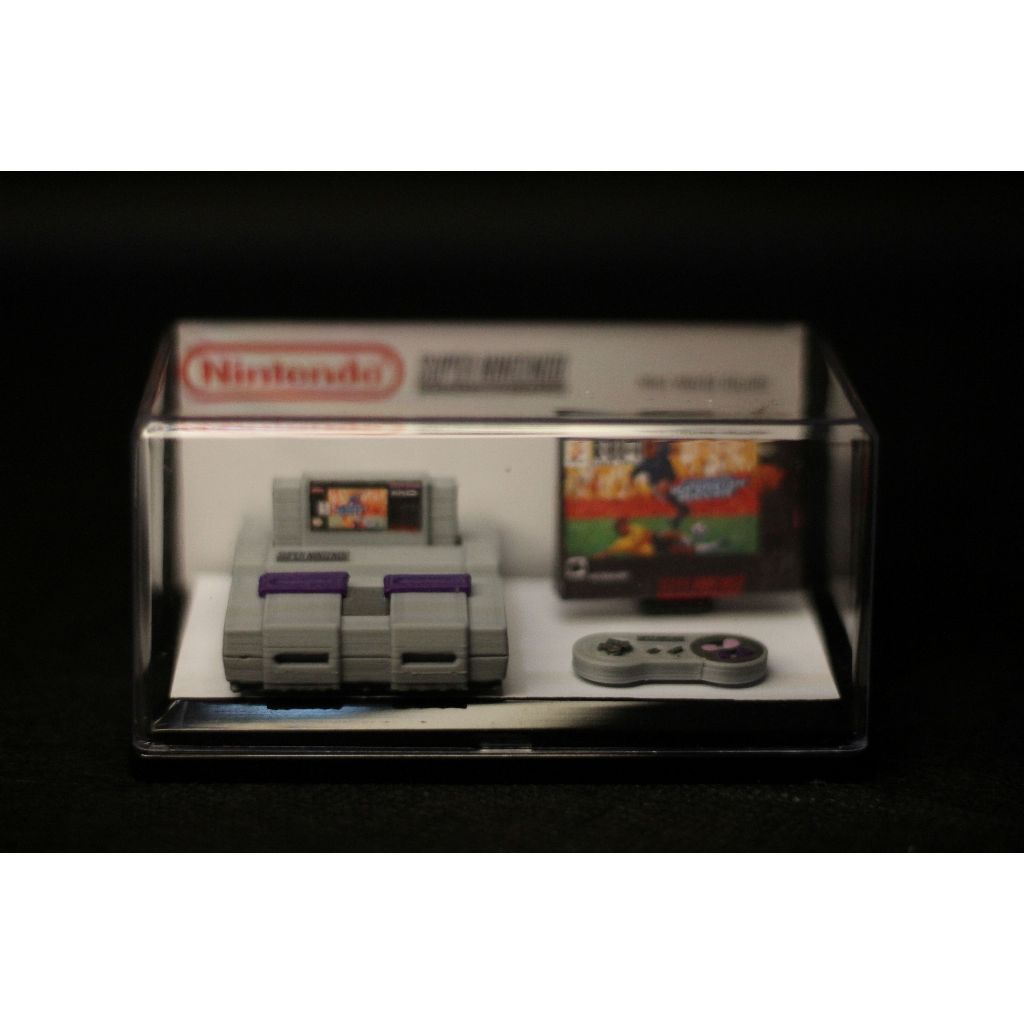 Miniatura Super Nintendo Escala 1:5 | Impressão 3D | Item Geek Colecionável | Console Decorativo Geek Colecionável