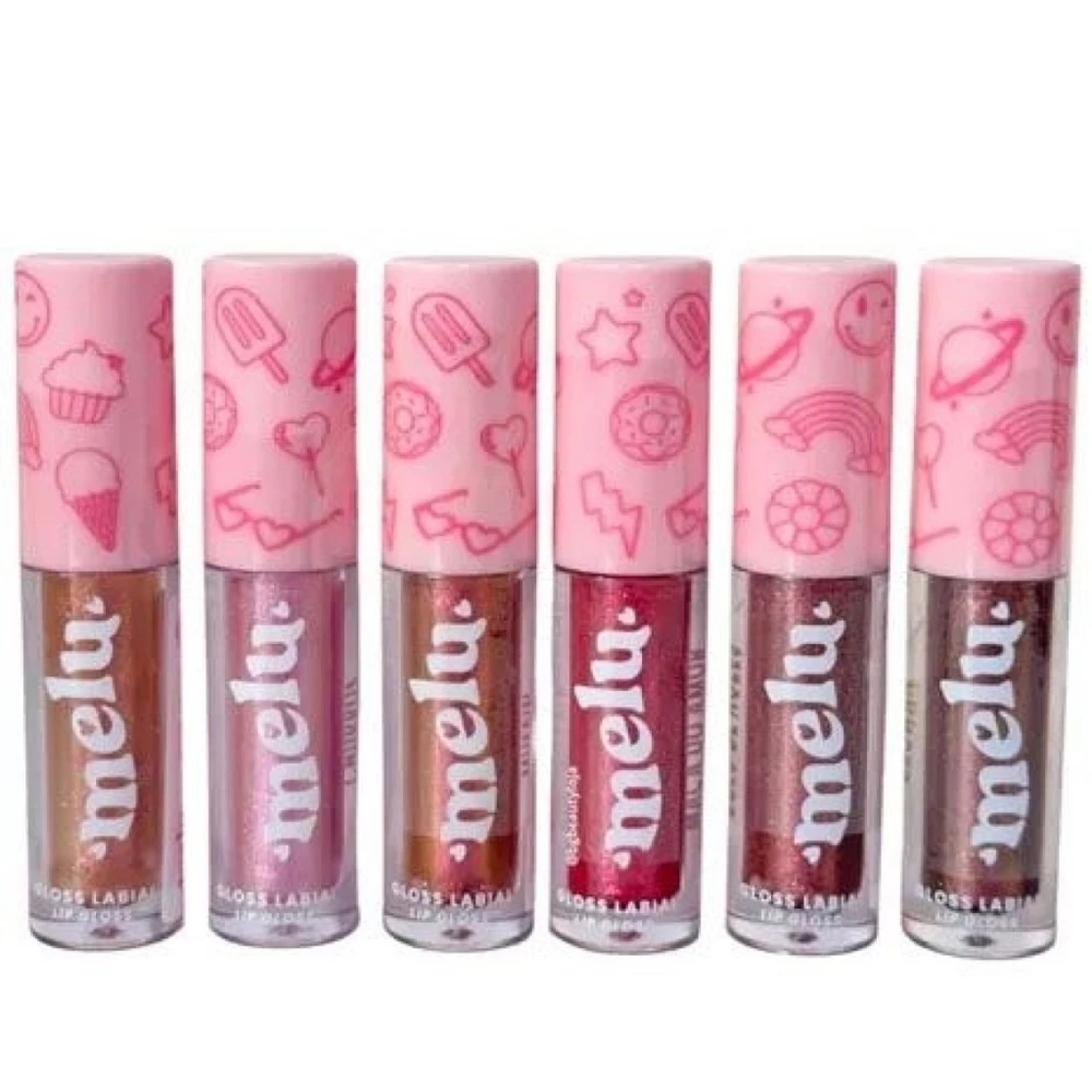Gloss Labial Melu Lip Gloss Brilhante Unidade