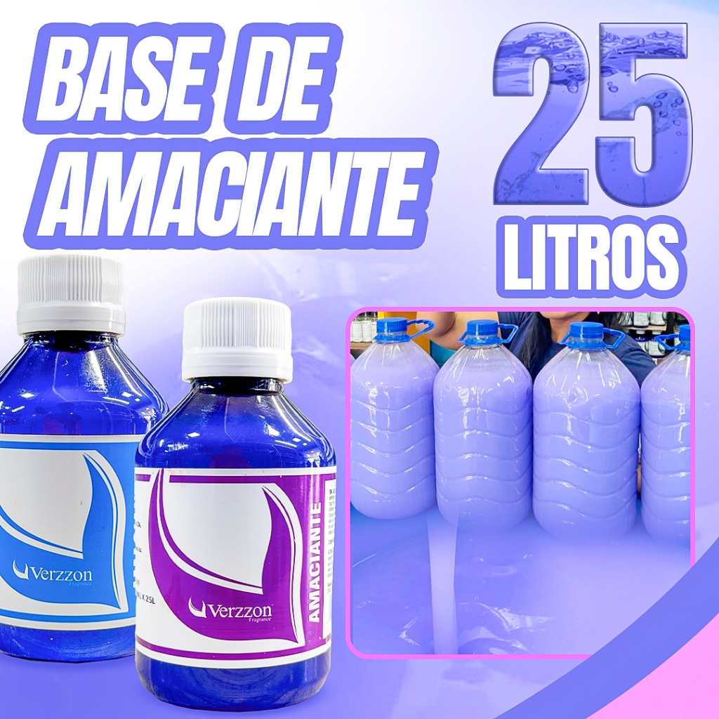 Base Amaciante concentrada Verzzon faz 25 litros perfumada tipo LILAS/SONHO em Oferta na Shopee