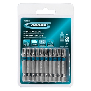 Kit 10 Bits Phillps 50mm Ponteira 5/16 Pol Ph3 Imã Gross em Oferta na Shopee