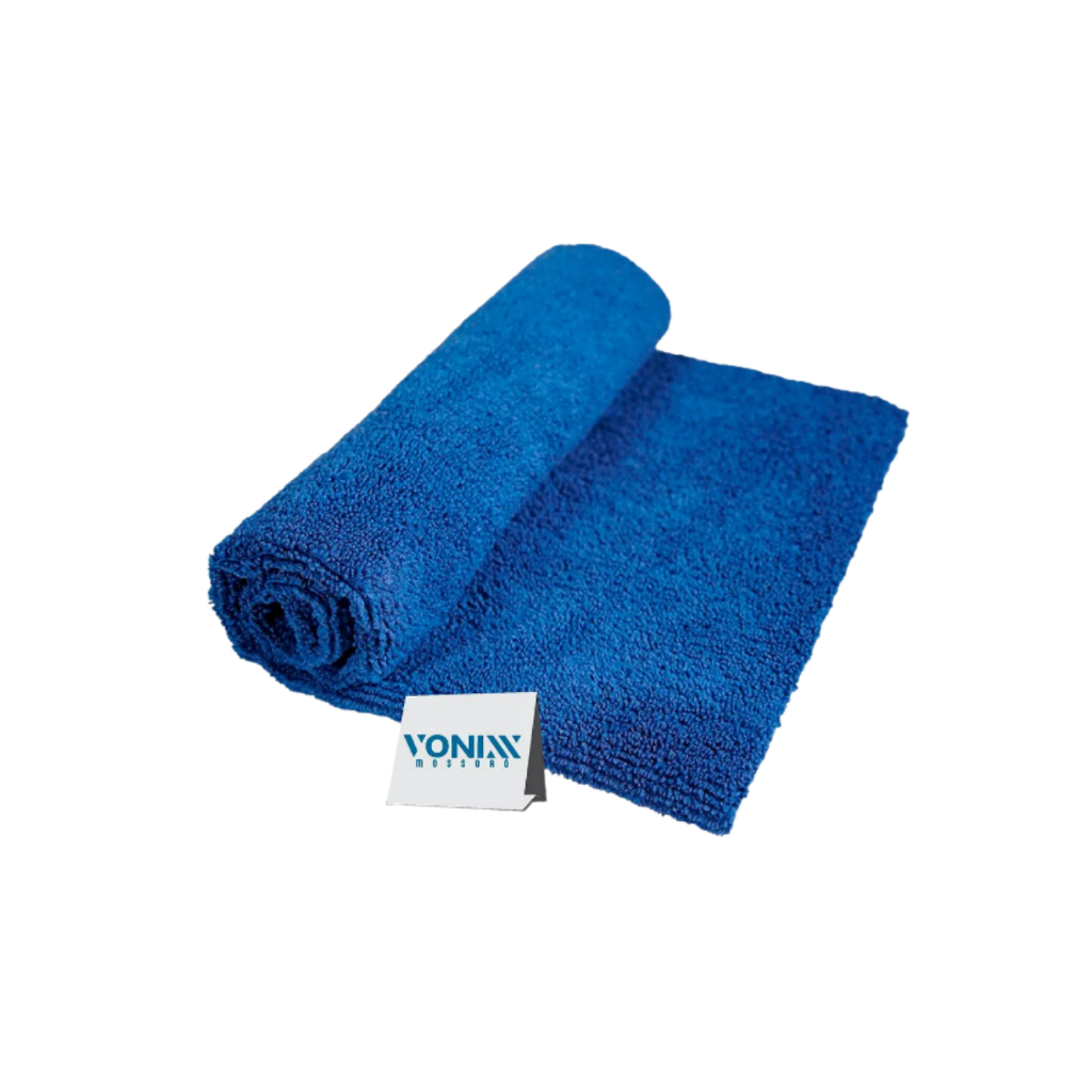 Toalha Pano Microfibra Automotivo 40x40 Vonixx Sem Costura Cor Azul