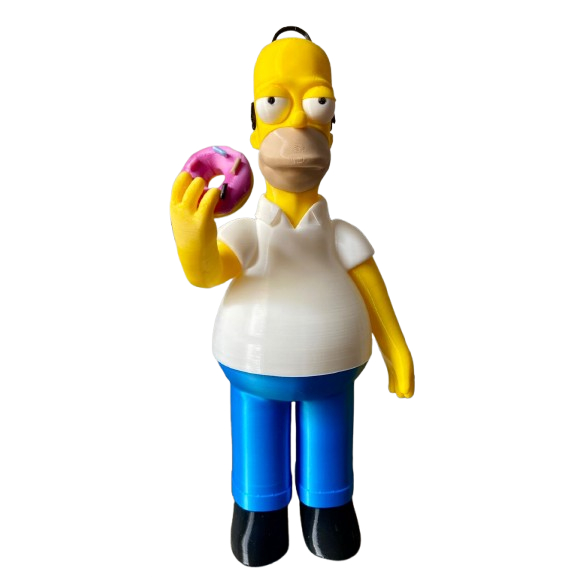 BONECO HOMER SIMPSON - OS SIMPSONS - 24 CENTIMETROS