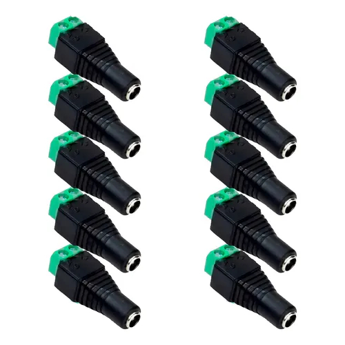 Kit 100 Conectores Plug P4 Femea Com Borne