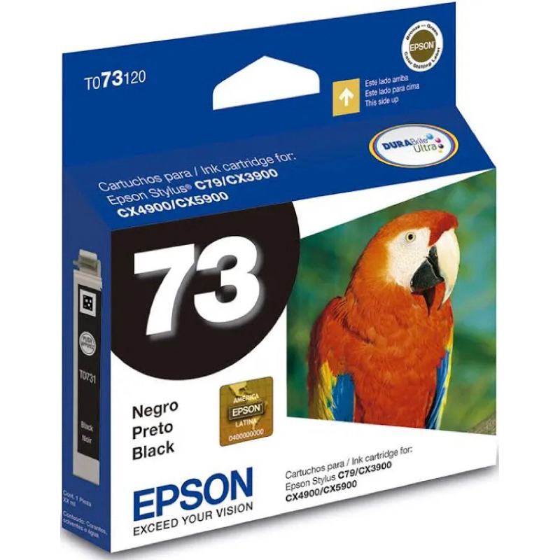 Cartucho Epson 73 preto original lacrado sem caixa c79 92 110 cx3900 4900 5600 5900 6900 7300 8300 9300