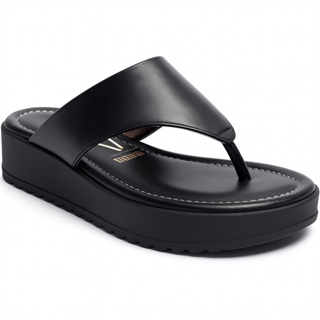 Tamanco Vizzano Feminino Plataforma Flat 6492-319 Acolchoado Preto em Oferta na Shopee