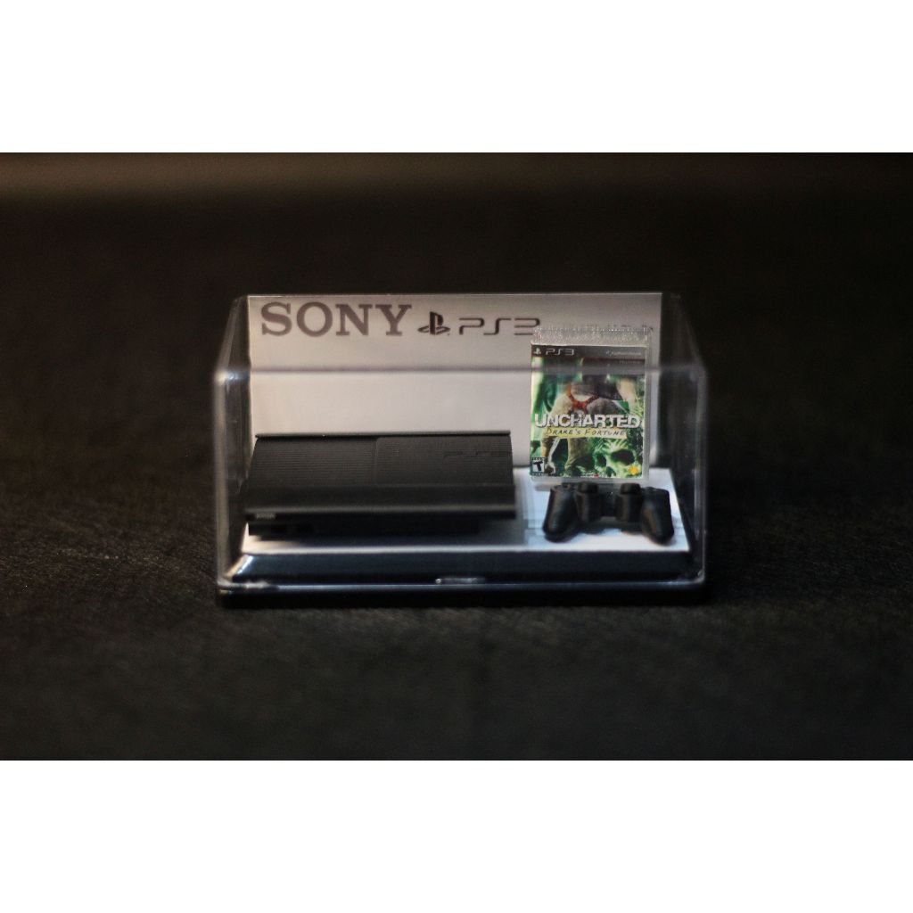Miniatura Playstation 3 Super Slim Escala 1:5 | Impressão 3D | Item Geek Colecionável |Console Decorativo Geek Colecioná