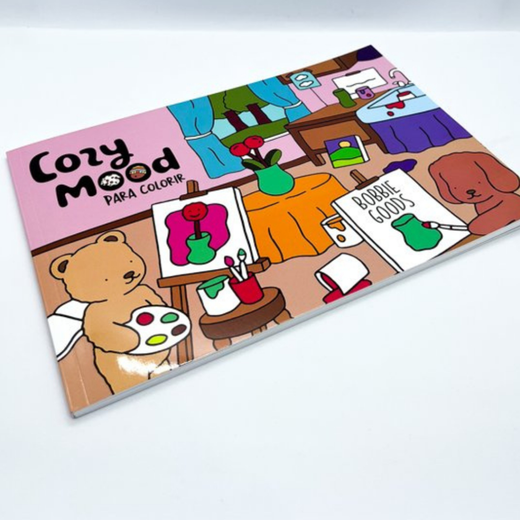 Detalhes do Cozy Mood | Rosa | Livro de Colorir