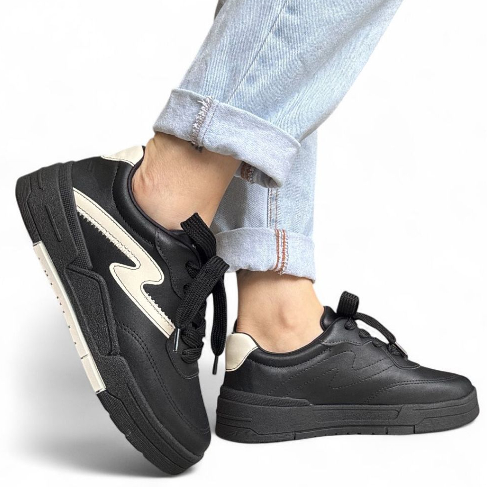 Tênis Feminino Sola Alta Preto Ramarim 2589204-6 em Oferta na Shopee