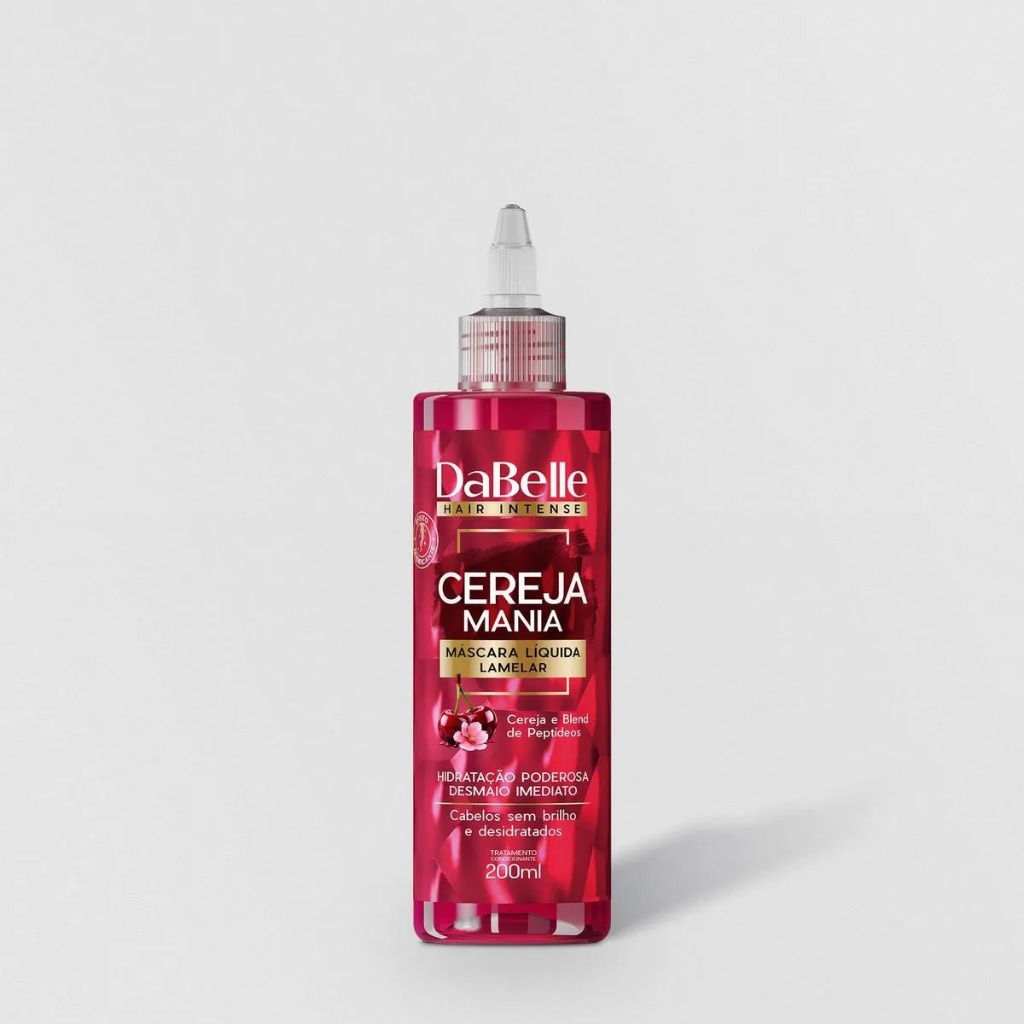 Dabelle Máscara Líquida Cereja Mania 200ml em Oferta na Shopee
