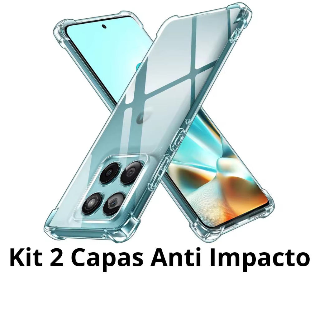 Kit 2 Capas Capinha Anti Impacto Transparente para Motorola Moto Todos Modelos em Oferta na Shopee