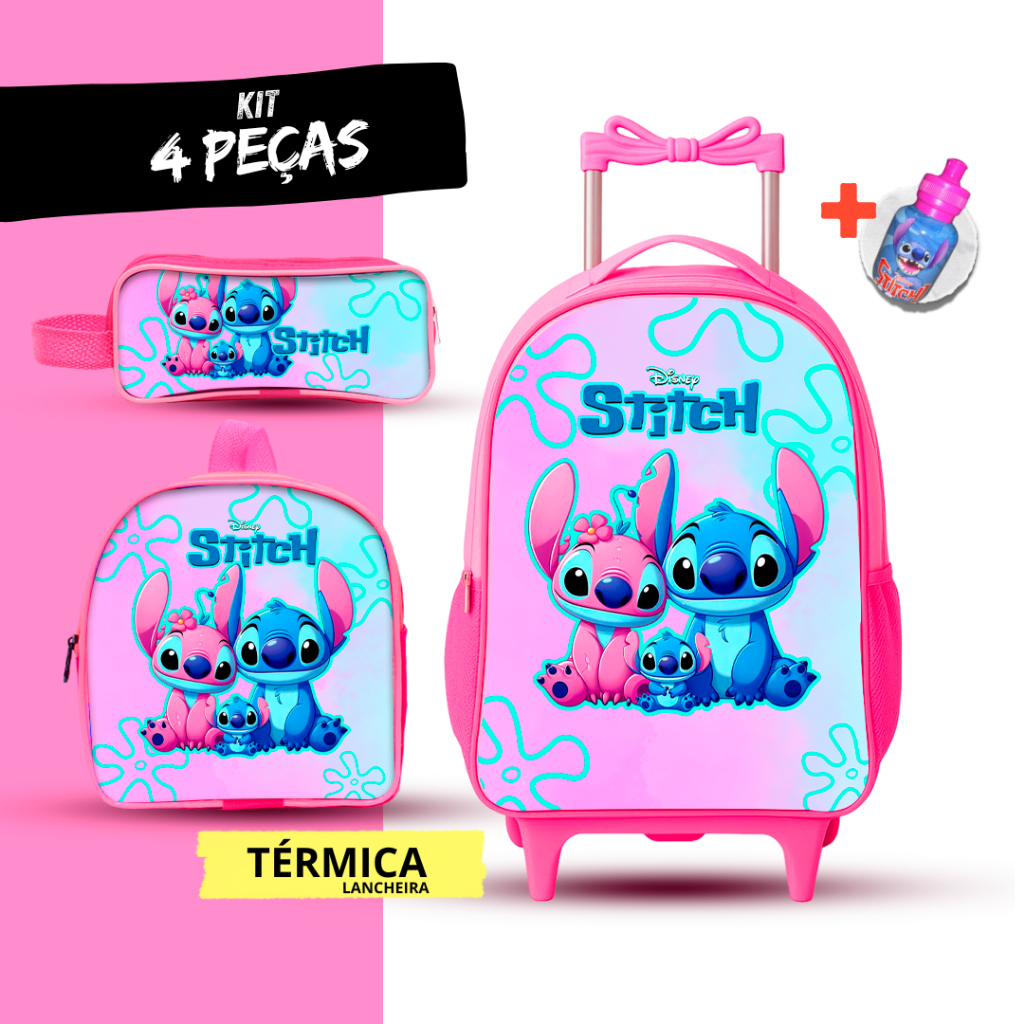 Mochila Rodinha Lancheira Stitch: Onde Comprar | BuscaProdutos