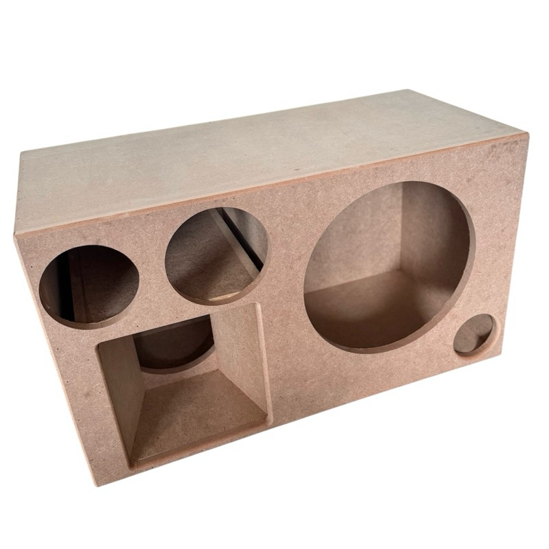 caixa 4 vias um médio de 8 um sub grave de 12 uma corneta e um Twitter em Oferta na Shopee