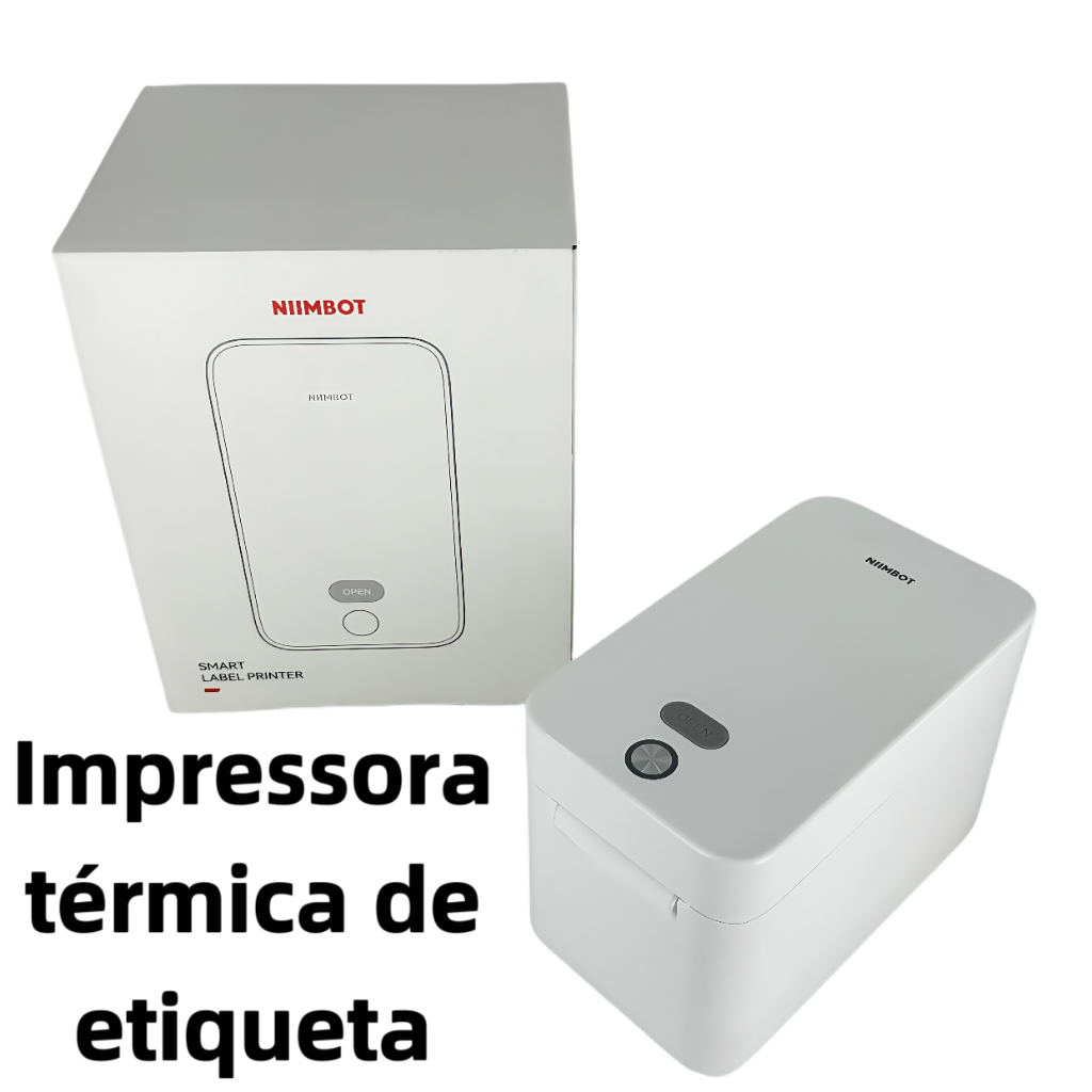 Impressora Témica De Etiquetas Comercial Niimbot Bluetooth K2 Compatível IOS Android Windows PC