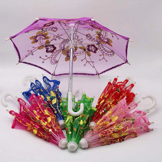 Mini Guarda Chuva Renda Bordado Decoração Sombrinha