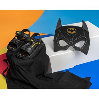 Kit Combo de 3  Sandália Capa e Mascara Infantil Menino Capa do Batman e Homem Aranha em Oferta na Shopee
