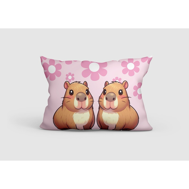 FRONHA CAPA PARA TRAVESSEIRO INFANTIL CAPIVARA AVULSO - TAMANHO 70X50