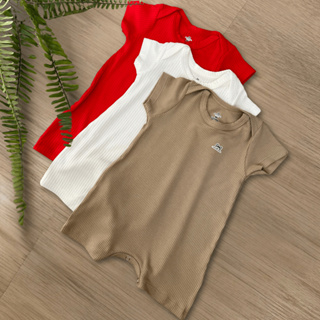 Kit 3 Romper Macacão Infantil Para Menino e Menina Liso Estampado Manga Curta Confortável e Prático em Oferta na Shopee