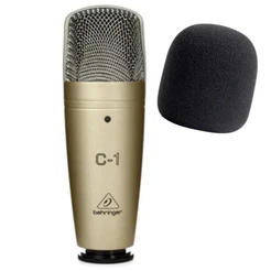 Microfone Condensador C-1 Behringer Estúdio ORIGINAL COM GARANTIA + Espuma bk
